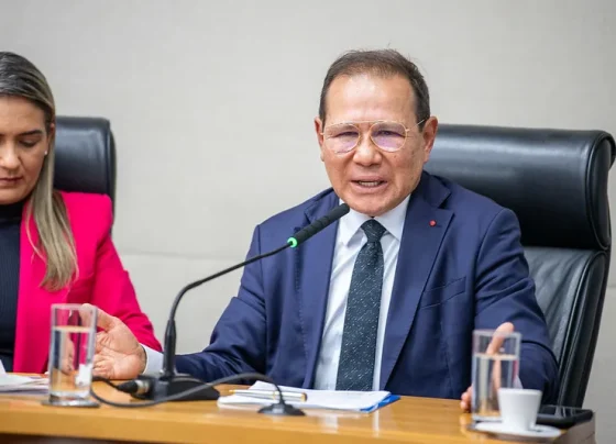 Nelson Souza passou por sabatina na Comissão de Economia, Orçamento e Finanças da CLDF nesta terça-feira (25)