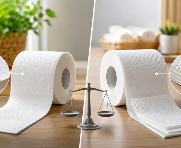 Qual é mais barato papel higiênico dobrado de 2 ou de 4 camadas
