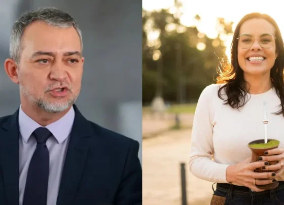 Edegar Pretto e Juliana Brizola