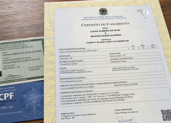 Como alinhar documentos depois do casamento sem deixar nome antigo perdido em cadastro importante