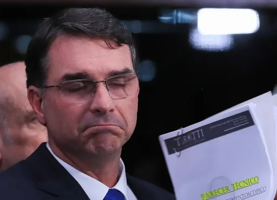 O senador e pré-candidato à Presidência da República, Flávio Bolsonaro.