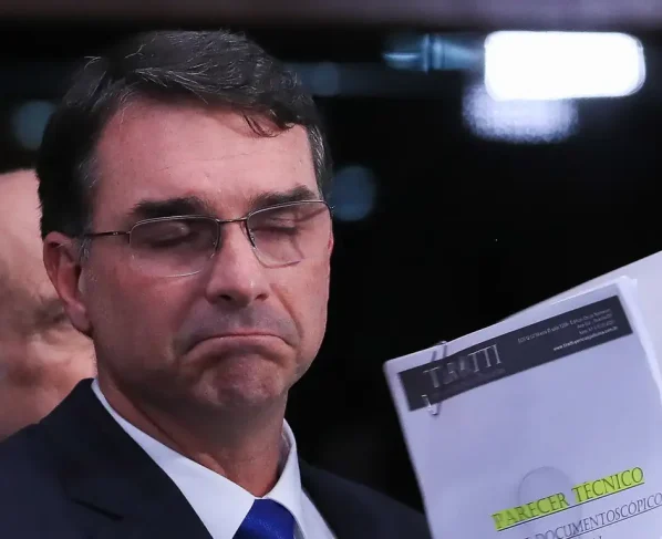 O senador e pré-candidato à Presidência da República, Flávio Bolsonaro.