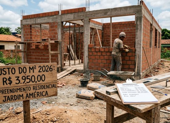 Quanto custa construir por m² em padrão simples, médio e alto?