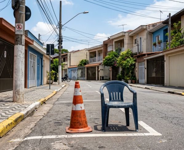 Vizinho colocou cone para reservar vaga na rua: você pode retirar e estacionar no lugar?