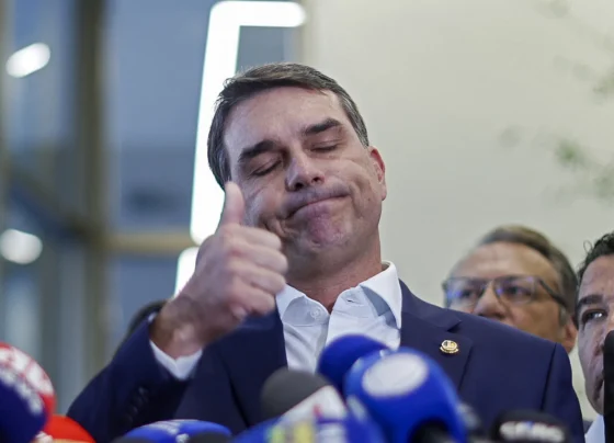 O senador e pré-candidato à Presidência Flávio Bolsonaro (PL-RJ)