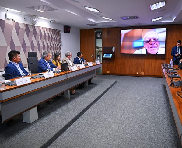 À bancada, senador Astronauta Marcos Pontes (PL-SP).