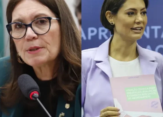 Bia Kicis e Michelle integram o mesmo grupo político e disputarão uma das duas vagas destinadas ao Distrito Federal
