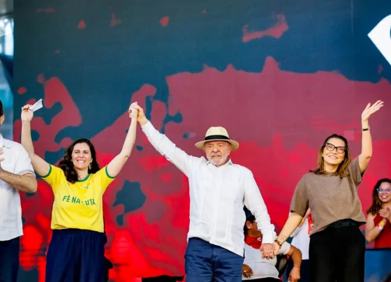 Presidente Lula em comemoração aos 30 anos do MTST, em Taboão da Serra (SP)